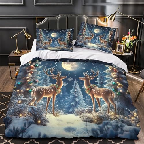 Parure de lit de Noël 3D imprimée pour des nuits d'hiver cocooning