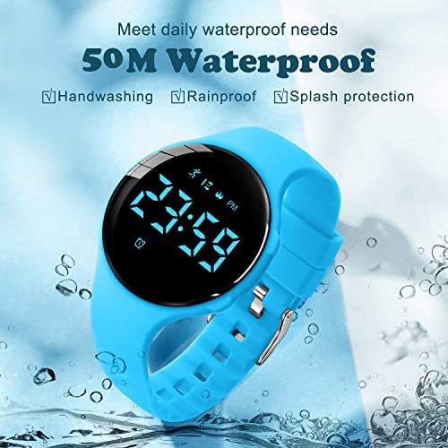 Image of Kids Watches for Girls Boys Digital Sport Watch with Step Counter Pedometer Vibration Alarm Clock, No App Waterproof Fitness Tracker Kids Watch Boys Girls Teens Students Ages 5-16