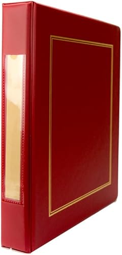 Carpeta de 3 anillas con funda a juego opcional (Blumberg Burgundy Beauty Binder)