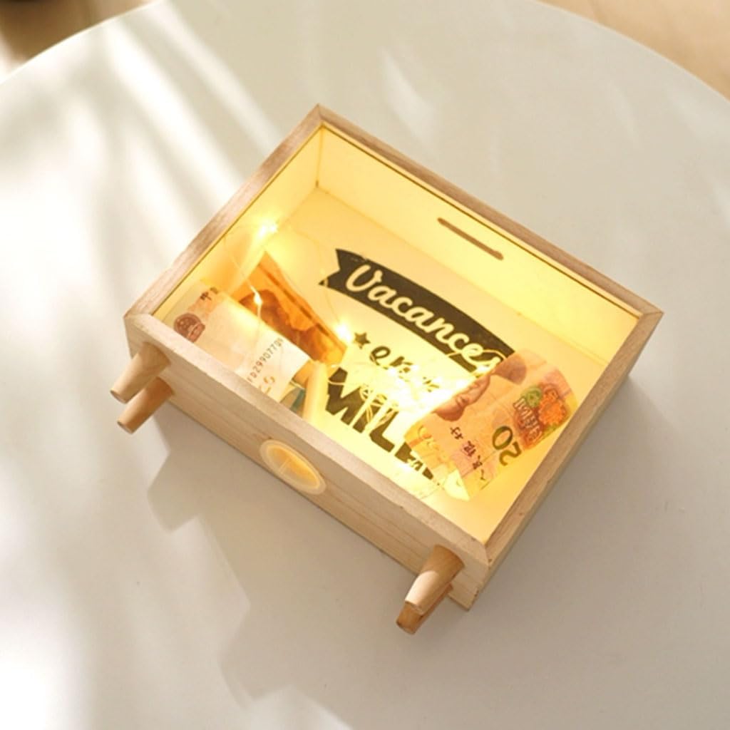 PEKJI クリエイティブ貯金箱 木製デスクトップ貯金箱 正方形 目に見えるコインジャー オーナメントは開けることができます  赤い猫入荷しました❣️東海銀行貯金箱の猫です💕お部屋のインテリアにどうぞ‼️ サイズW7cm D5cm H15cm  詳しいお問い合わせはDMからお願いします ...