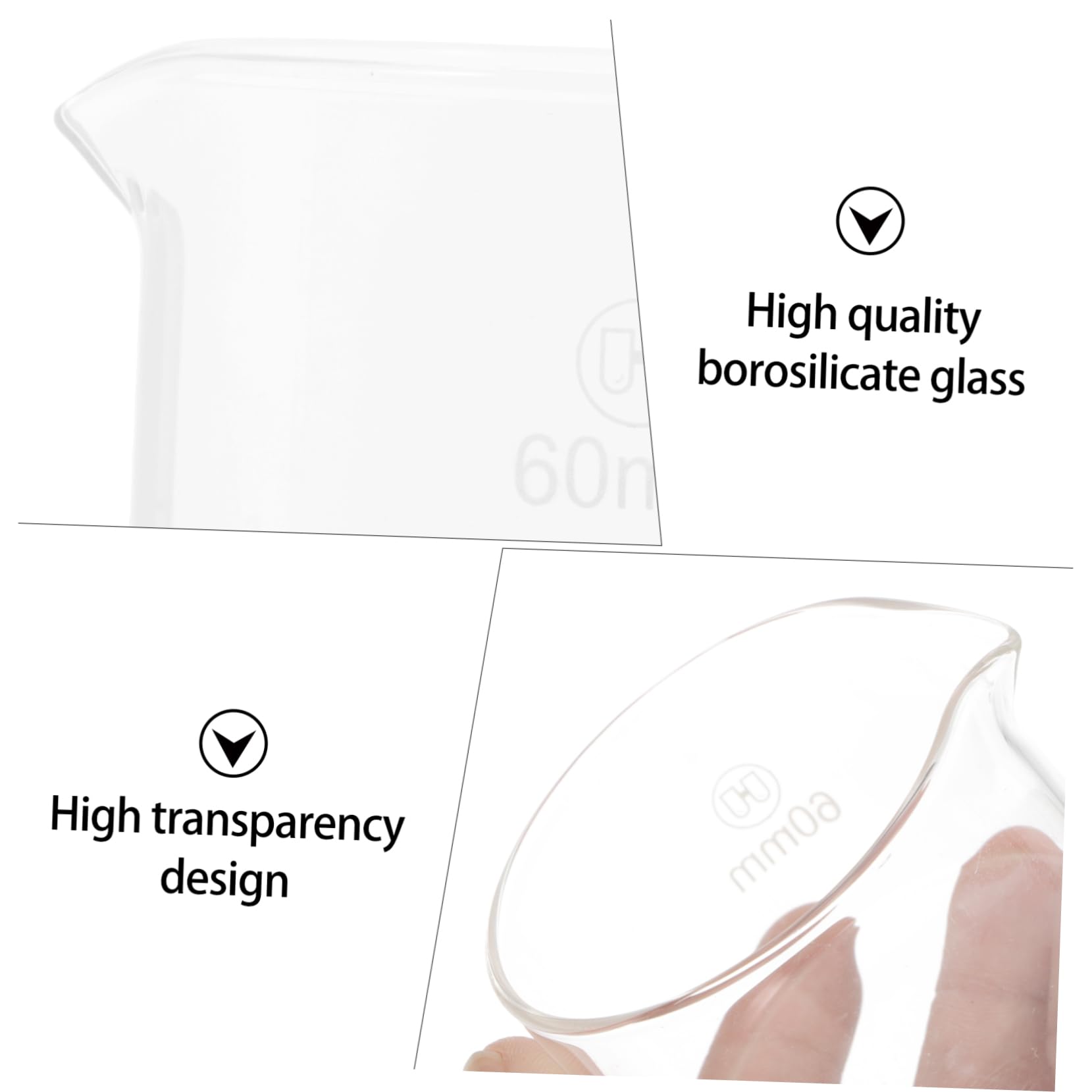 Veemoon Borosilicate Glass Crystallizing Dishes Flat Bottom Evaporation Tool Supplies