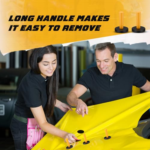 Image of 16 Pcs Yellow Car Vinyl Wrap Magnets Holder Tool Kits for Car Wrapping and Crafts Sign Making Window Tint Tools Magnets