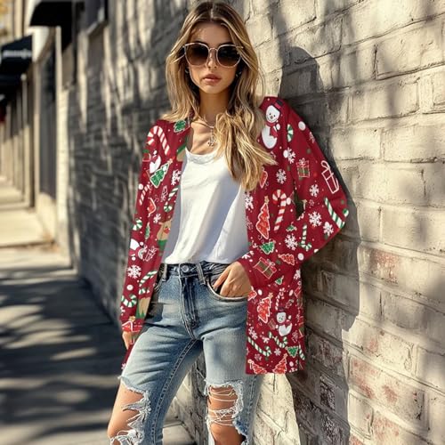Image of Womens Open Fron Cardigan Sweaters Long Sleeve Tops Daily Coats