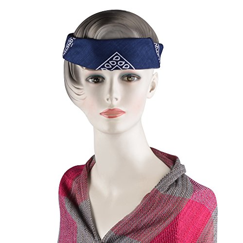 Alotpower 28 Pack Bandanas 100% Cotton Cowboy Bandanas Headband,22x22 Inch - Thumbnail 3