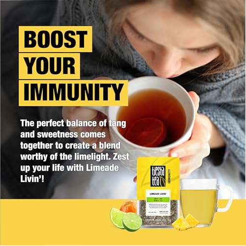 Image of Tiesta Tea - Limeade Livin, Loose Leaf, Sweet Lime Herbal Tea, Non-Caffeinated Fruit Blend, Make Hot or Iced Up to 25 Cups, 2 oz Resealable Pouch