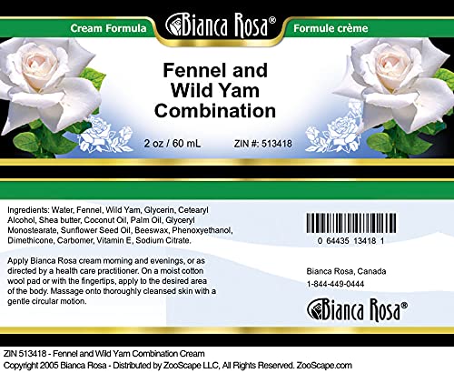 Bianca Rosa Fennel and Wild Yam Combination Cream 2 oz ZIN 513418 - 3 Pack — view 3
