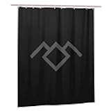 BXDEOOPWE Twin Peaks Owl Cave Symbol Bathroom Fabric Shower Curtain with 12 Buckles and Hooks, 60x72 Inches Used for Bathroom