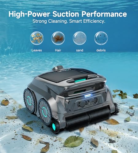 Image of (2026 NEW) WYBOT B1 Cordless Robotic Pool Vacuum for Inground Pools, Six-Roller Brush 4-in-1 Smart Pool Cleaner, Edge Cleaning High Obstacle Crossing, Lightweight, App Navigation