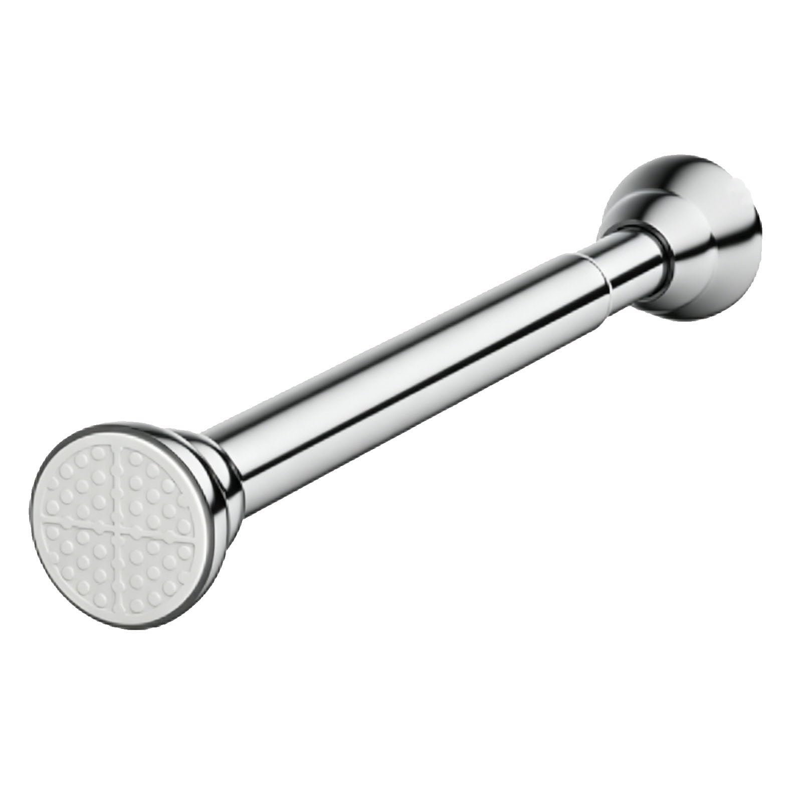 Shower Curtain Rod, Adjustable Curtain Rod, No Drilling, Anti Slip for Living Room Bedroom Bathroom Closet Kitchen Laundry Room(Silver,88-130cm/35-51in)