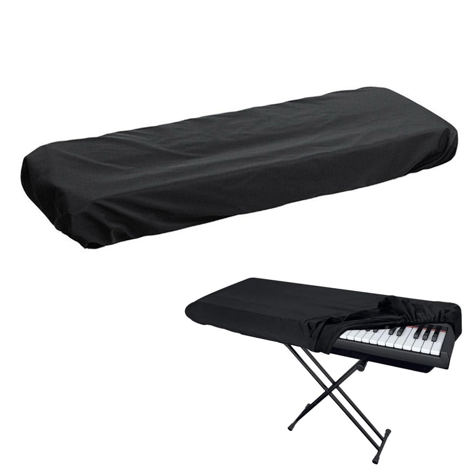 Osłona fortepianu, 88 klawiszy, osłona fortepianu, elektroniczna klawiatura fortepianowa, pyłoszczelna, do klawiatury fortepianowej, ze sznurkiem do ściągania, do Yamaha Kawai Roland