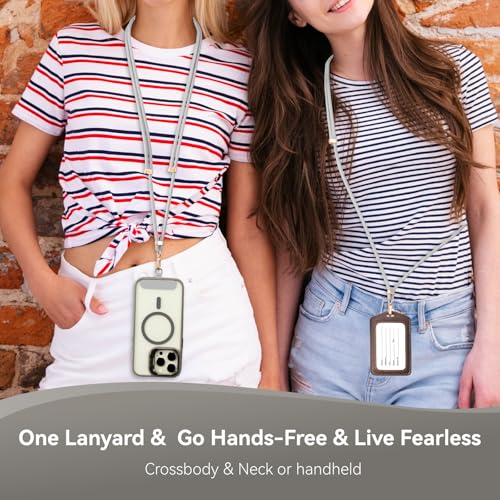Image of VVAAGG Cell Phone Lanyard for iPhone: Crossbody Phone Strap Adjustable Neck Wrist Strap Anti Theft Long Lanyard Travel Essential for Women Most iPhone and Android Smartphones