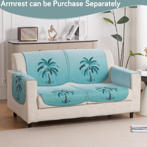 Image of HOKIPO HeavenHue Sofa Cover 2 Seater for Seat & Back, Island Breeze