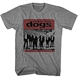 Reservoir Dogs Movie T Shirt Walking Adult Short Sleeve T Shirts 90s Movies Vintage Style Graphic Tees Gray