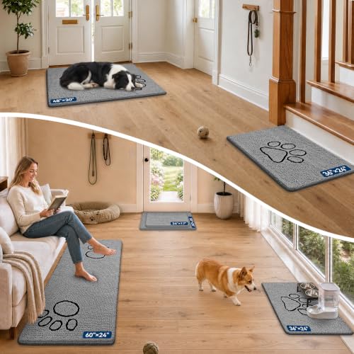 30" x 20" Bcoimo Super Absorbent Indoor Dog Door Mat w// Non-Slip TPR Backing (Various) - image 2
