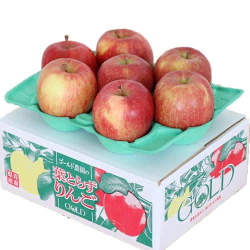 [25年12月〜発送][定期便2ヶ月]りんご 葉とらず ふじ[家庭用]約2kg ゴールド農園