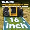 EVEAGE 16 Inch 2-in-1 Electric Dethatcher and Scarifier 5-Position Depth Adjustment,Lawn Dethatcher with 15 Amp Copper Motor, Removeable 14.5-Gal Collection Large Capacity Bag,Quick-Fold,Yellow