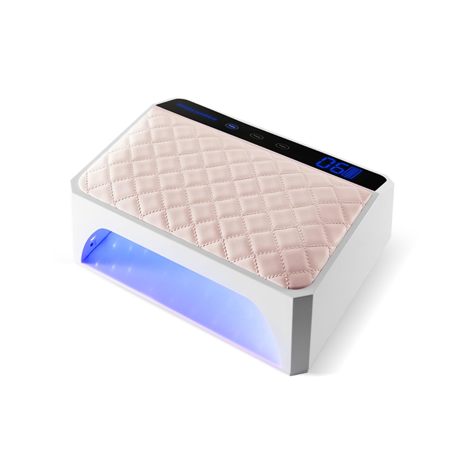 Lámpara de uñas LED UV Inalámbrica 178w Lámpara de uñas LED UV Inalámbrico Recargable Profesional Led Nail Art Almohada Manicura Gel Luz Secador de Esmalte de uñas(Pink)
