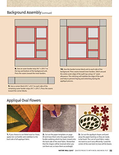 Quilted Projects with Wool and Wool Felt: Easy Techniques with Full-Size Templates (Design Originals) - Image 7