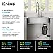 Kraus KGUW2-33MB-100-100, Bellucci Workstation 32 in. Undermount Granite Composite Single Bowl Kitchen Sink in Metallic Black with WasteGuard 1 HP Continuous Feed Garbage Disposal and Accessories