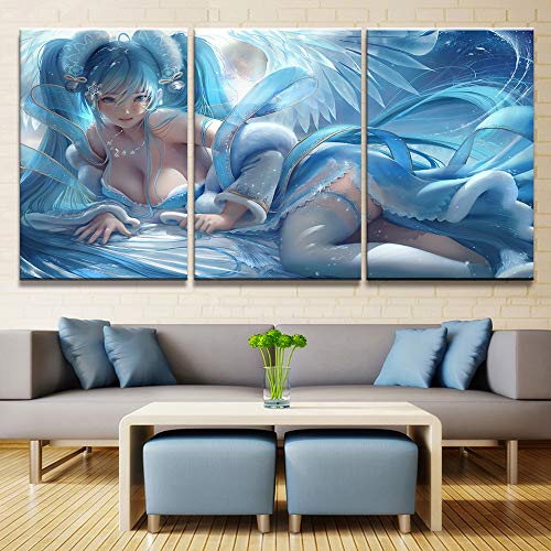 Oeuvre murale triptyque d'art moderne avec cadre robuste - 2