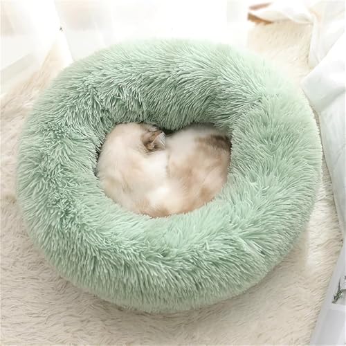 bergxperten Hundebett Fluffy Plus Das Original，Weiches Kuschelbett für Hunde und Katzen Maschinenwaschbar rutschfest Rundes Haustierbett mit Verdickter Füllung für Kleine und Große Haustiere