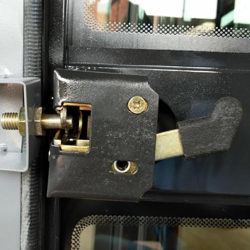Juego de manijas metálicas universales Qianly para puertas de equipos pesados, 2 piezas 5