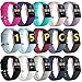 GEAK for Fitbit Charge 3 Bands/Charge 3 SE Classic Bands, Sports Waterproof Replacement Watch Bands Compatible with Fitbit Charge 3 Bands for Women Men,Small 15 Colors