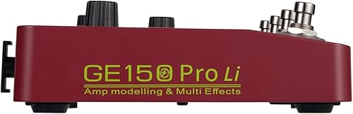 Miniatura 7 de MOOER GE150 Pro Li - Pedal de modelado de amplificador de guitarra multiefectos, batería integrada con 200 preajustes, 151 efectos, modelos de 55