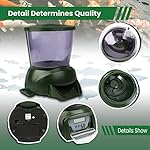 Sammery Automatic Pond Fish Feeder, 4.5L Large Capacity Outdoor Pond Fish Feeder Distributor, Battery Powered Timed and Quantitative, Designed for Breeders During Travel or Adverse Weather Conditions - Image 5