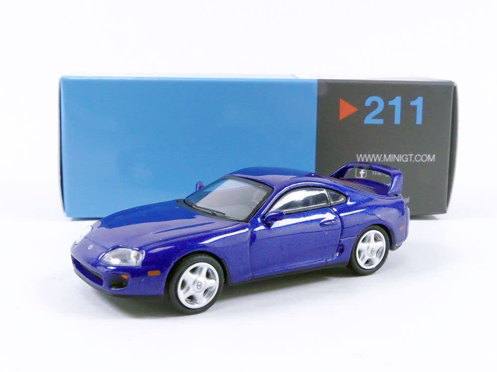 Amazon | MINI GT 1/64 トヨタ スープラ ブルーパールメタリック 左