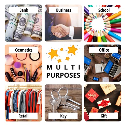 Money Bank Deposit Bag With Zipper | 11X6 Inch | 7 Days 7 Pieces 7 Colors | Durable Leatherette Money Cash Coin Check Wallet Pouch For Men & Women With Framed Id Window And 7 Blank Card | By Gidabrand #TOP6