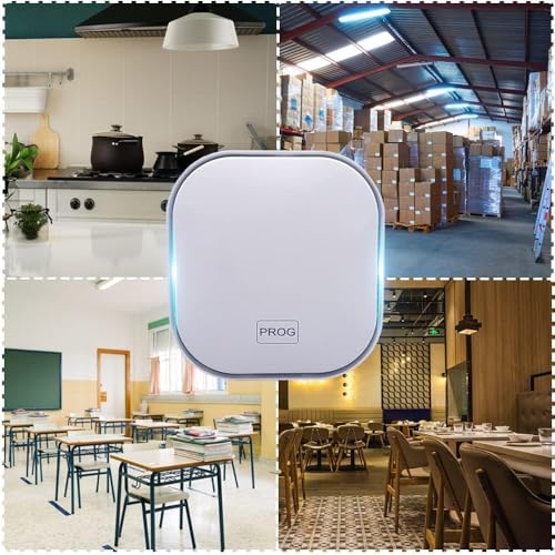 Image of Gas Leak Detector Gas Alarm with Digital Display Voice Alert 85dB Plug in Combustible Gas Leakage Detector for LPG LNG Natural Gas Kitchen Home Safety Security Sensor Device