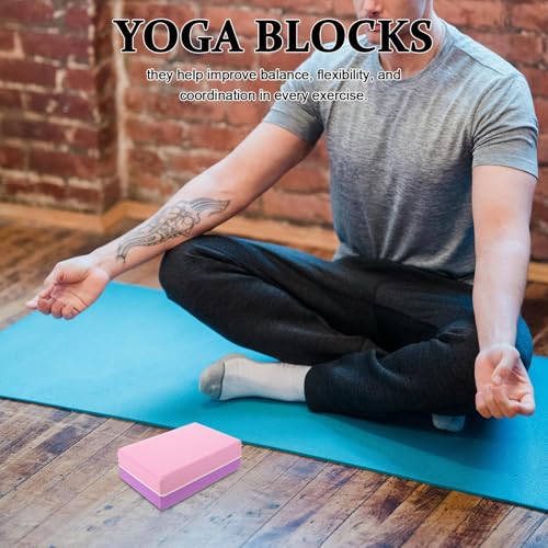 Bloques de yoga para principiantes, pack de dos ladrillos de espuma de alta densidad 4