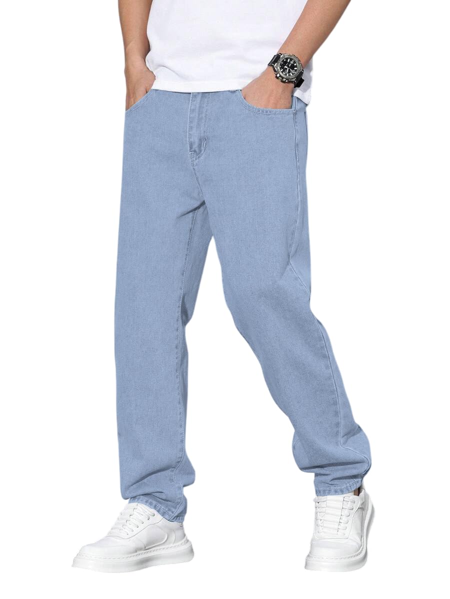 RAGZO Relaxed Fit Mid Rise Jeans Pant for Men
