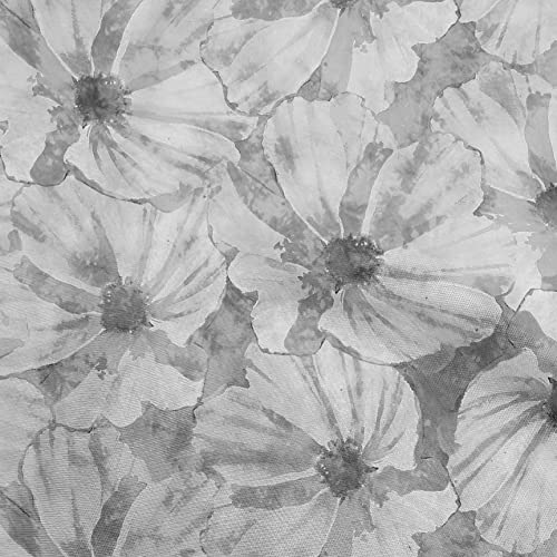 oneOone Cotton Flex Gray Fabric Abstract Floral Fabric for Sewing Printed Craft Fabric By The Yard 40 Inch Wide-61