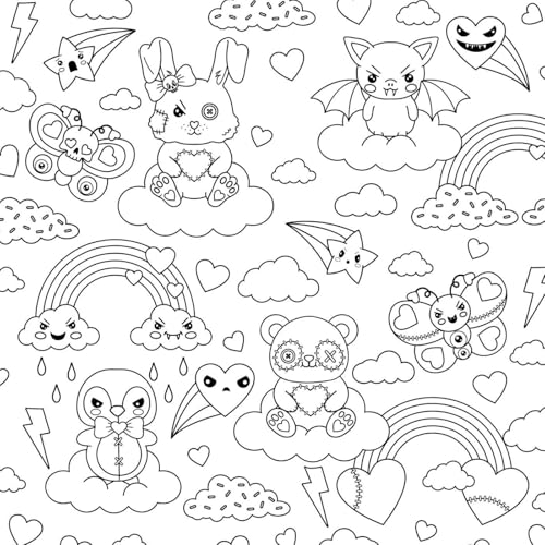 Image of The Creepy Cute Love Coloring Book: 30 Sickly Sweet Coloring Pages That You'll Love to Color! (Creepy Cute Gift Series)