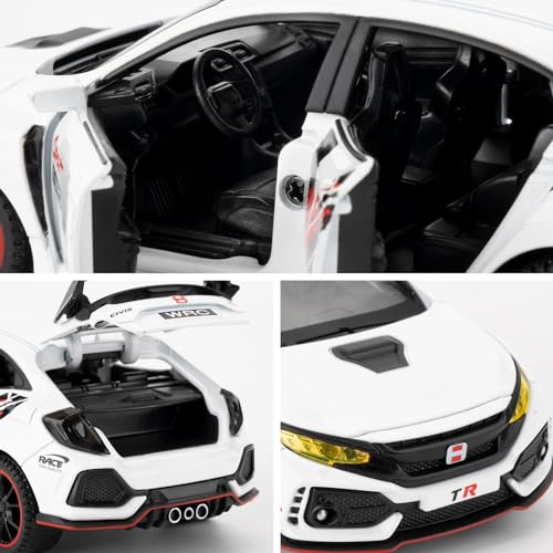 WAKAKAC Auto Diecast 1:32 Modelo Type-R con Luz y Sonido miniatura 6