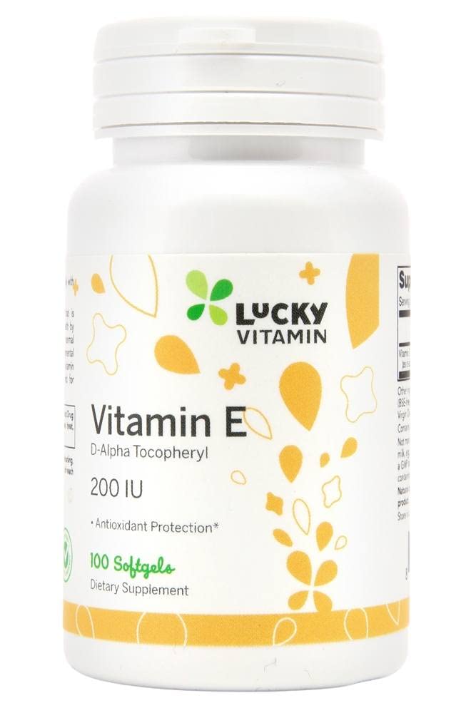 LuckyVitamin - Vitamin E D-Alpha Tocopheryl 200 IU - 100 Softgels