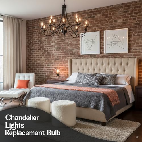 image for Holiday Joy C26 Christmas Crystal Clear Torpedo Tip Candelabra Replace