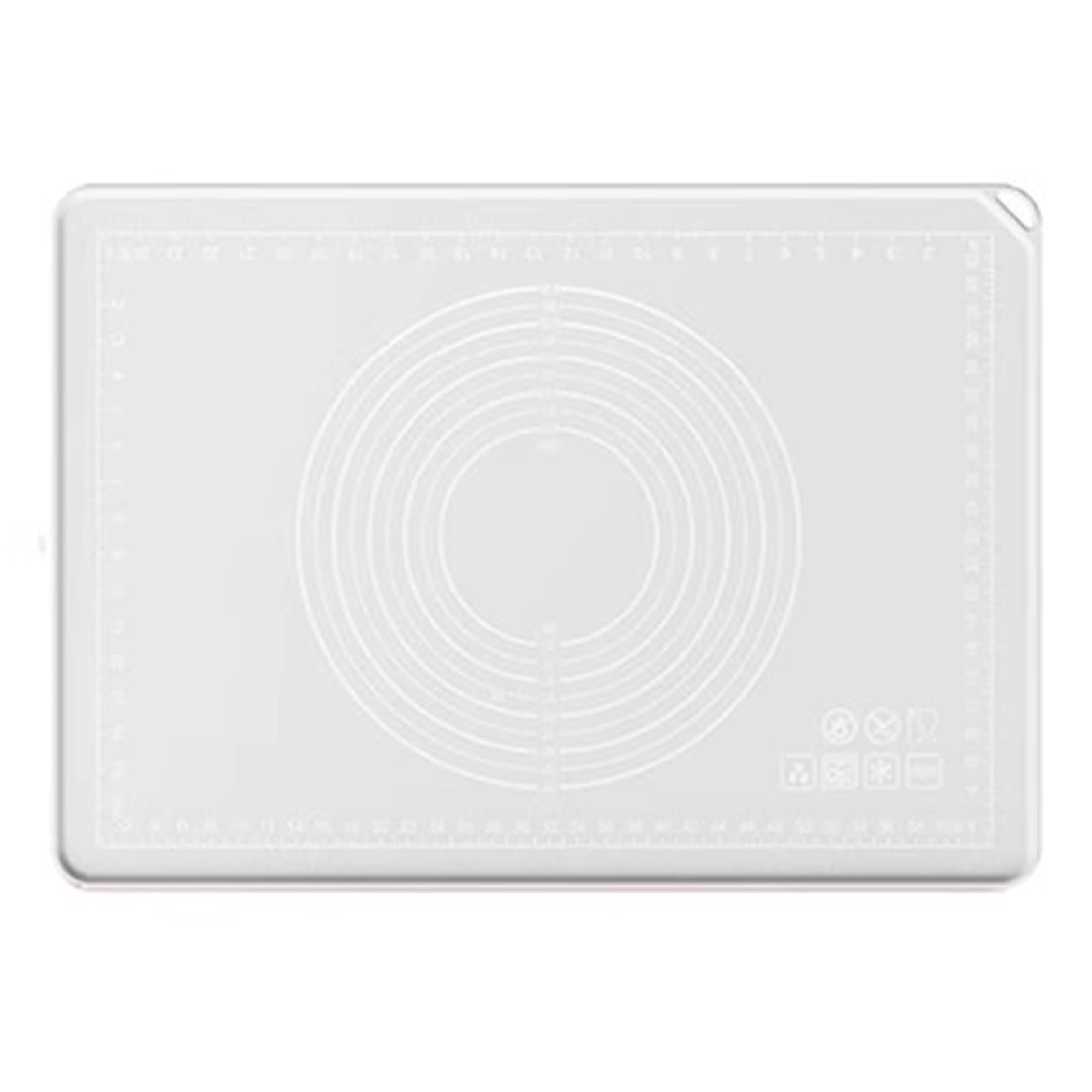 Estera De Masa Tapete for amasar de Silicona Tapete for Hornear Engrosado for Uso doméstico (Color : Gray, Size : 80x60cm)