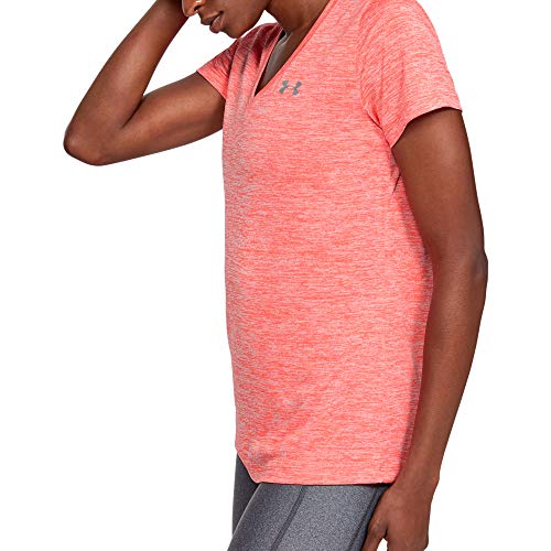 Image of Under Armour Womens Tech V-Neck Twist Short-Sleeve T-Shirt