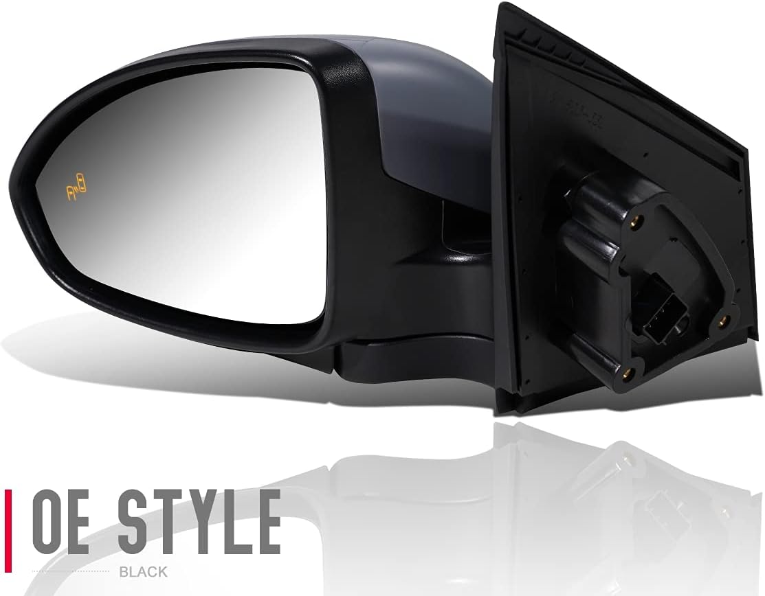 DNA Motoring OEM-MR-GM1320549 Left Driver Side Mirror w/Blind Spot Glass Compatible with 2013-2015 Cruze / 2016 Cruze Limited Power Adjustment Heated Foldable Mirror
