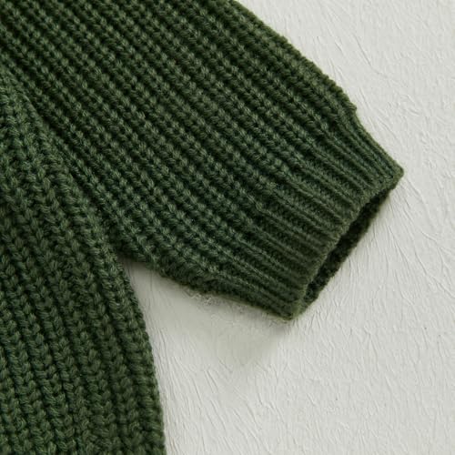 Newborn Girl Casual Sweater Bow Embroidery Warm Knitted Long Sleeve Crew Neck Pullover Infant Knit Winter Clothes4