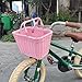 CATHATRR Simple Children Cycle Basket Light Weight Front Handlebars Storage Basket for Boy Girl Bicycles Detachable Bike