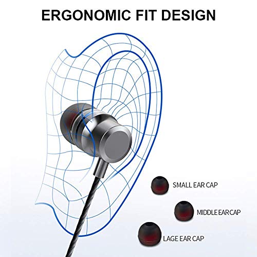 Image of Tessco (CH-235) Wired Earphones with Extra Bass, Noise Canceling Support, Built-in Mic & Volume Control (Silver)