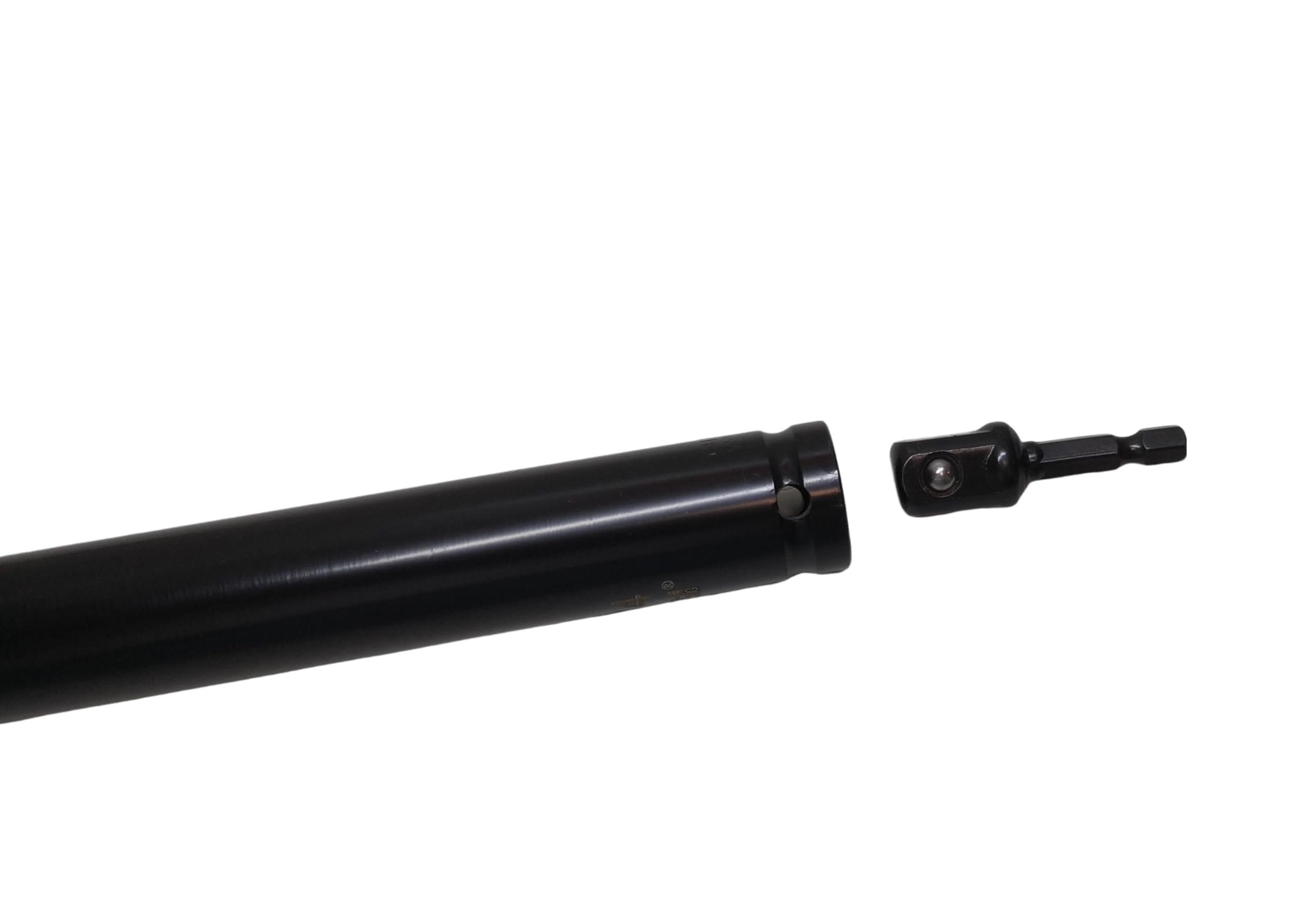 Gniazdo drążone 3/4" (19 mm), długość 11,5 cala, napęd 1/2" lub chwyt sześciokątny 1/4", 6-punktowe, do długich prętów gwintowanych/śrub/kołków