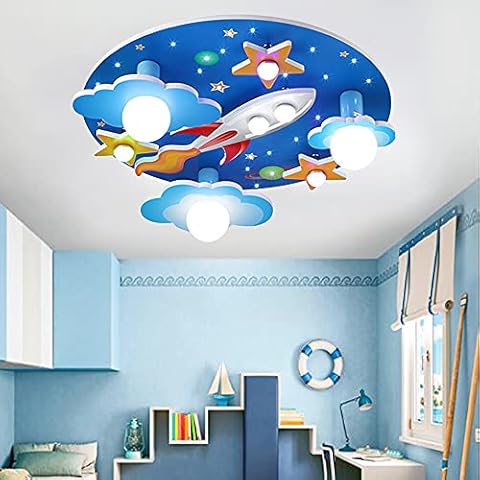 FUMIMID Universe Rocket Children's Ceiling Lamp Cover