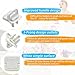 Outlet Covers Baby Proofing Plug - 60 Pack Socket Safety Plug Covers Electrical Outlets Cover Child Proof Protectors for Kids Home Safety 3-Prong Square with Handle Pull White Baby Essentials Items