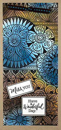 Stampendous Cling Stamp-Slim Zentastic tampon d'arrière-plan de précision - 3