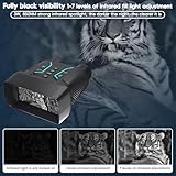 QQJIN Night Vision Goggles for Adults, 4K UHD Video & 36MP Image Night Vision Binoculars with 32GB TF Card, 8X Digital Zoom, 1312 FT Full Dark for Camping, Bird Watching, Hunting,A - Image 6